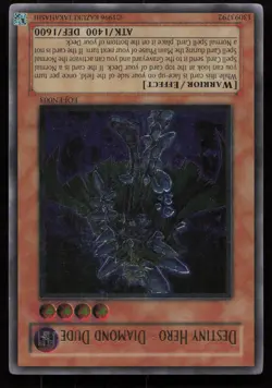 Destiny Hero - Diamond Dude (UTR) EOJ-EN003 Ultimate Rare Unlimited Yu-Gi-Oh - Image 1