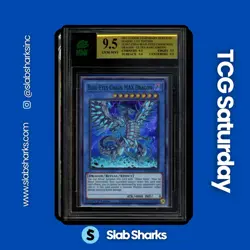 2021 YU-GI-OH! LEGENDARY DUELISTS EN BLUE-EYES CHAOS MAX DRAGON (GREEN) MNT 9.5 - Image 1