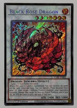 Yugioh! Black Rose Dragon L5DD-ENS02 Secret Rare 1st Edition Mint Condition - Image 1