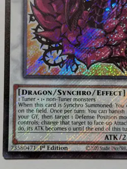 Yugioh! Black Rose Dragon L5DD-ENS02 Secret Rare 1st Edition Mint Condition - Image 3
