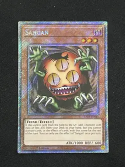 Yugioh! Sangan Platinum Secret Rare Near Mine 1st Edition RA03-EN089 - Image 1