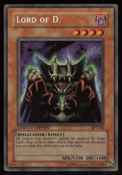 Lord of D. BPT-004 Secret Rare Yu-Gi-Oh - Image 1