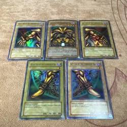 🔥 YUGIOH Exodia The Forbidden One SET (5 PIECES) ORIGINAL 2002 LOB-124 LP/NM - Image 3