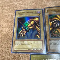 🔥 YUGIOH Exodia The Forbidden One SET (5 PIECES) ORIGINAL 2002 LOB-124 LP/NM - Image 4