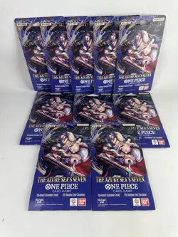 OP-14 Sleeved Booster Pack!! Lot Of 10 One Piece TCG The Azure Sea’s Seven - Image 1