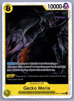 Gecko Moria SR The Azure Sea's Seven OP14-104 NM - One Piece TCG - Image 1