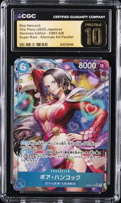 2025 ONE PIECE JPN HEROINES EDITION ALT ART #EB03-26 BOA HANCOCK CGC 10 PRISTINE - Image 1