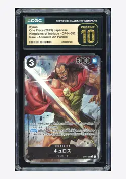 One Piece CGC 10 PRISTINE Kyros R Alternate Art 2024 OP04-082 OP04 Japanese - Image 1