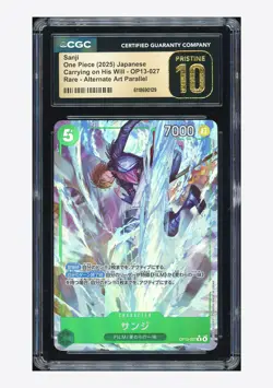 One Piece CGC 10 PRISTINE Sanji R Alternate Art 2025 OP13-027 OP13 Japanese - Image 1