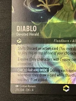 Disney Lorcana Diablo - Devoted Herald - Enchanted 211/204 Ursula’s Return Nm - Image 5
