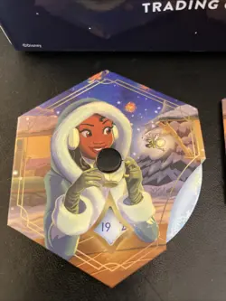 Disney Lorcana Winterspell League Promo Stitch Deck box And 2 Tiana Lore Counter - Image 2