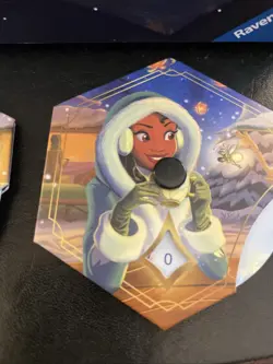 Disney Lorcana Winterspell League Promo Stitch Deck box And 2 Tiana Lore Counter - Image 3
