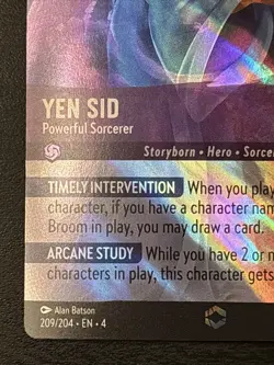 Disney Lorcana Yen Sid - Powerful Sorcerer (Enchanted) Ursula’s Return 209/204 - Image 5