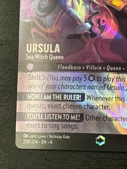 Disney Lorcana - Ursula - Sea Witch Queen Enchanted Ursula's Return 208/204 - Image 5
