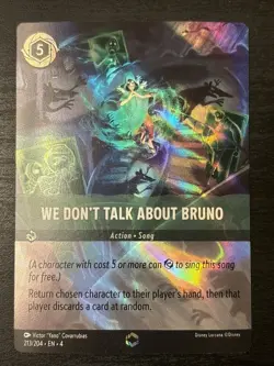 We Don't Talk About Bruno (Enchanted) 213/204 Ursula's Return Disney Lorcana - Image 1