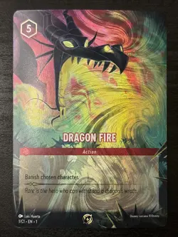Lorcana Challenge Dragon Fire Enchanted Promo 25/P1 Enchanted Disney FOIL Eng - Image 1
