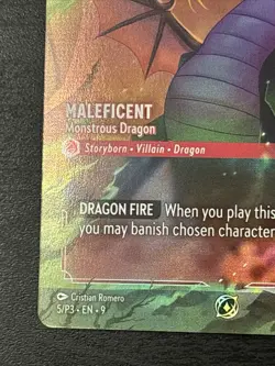 Disney Lorcana - Maleficent Monstrous Dragon (Store Championship) 5/P3 - NM FOIL - Image 5