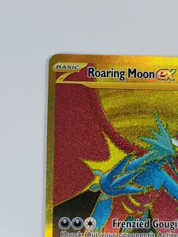 Pokemon Card Roaring Moon ex 262/182 SV04: Paradox Rift Holo US - Image 3
