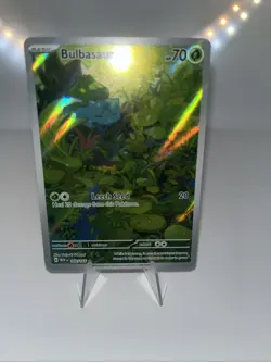 Pokemon TCG Bulbasaur Scarlet & Violet 151 Art Rare Card 166/165 - Image 1