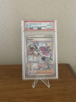 Scarlet & Violet Base Set Miriam Special Illustration Rare Card 251/198 PSA 10 - Image 1