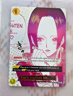 One Piece Card Game TCG You’ll Frighten Me… OP14-118 Alt Art Manga Event English - Image 1