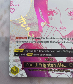 One Piece Card Game TCG You’ll Frighten Me… OP14-118 Alt Art Manga Event English - Image 2