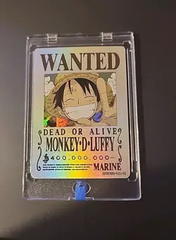 🔥One Piece Monkey D. Luffy Holofoil Wanted Poster Trading Card OPC1202-TJL-01🔥 - Image 2