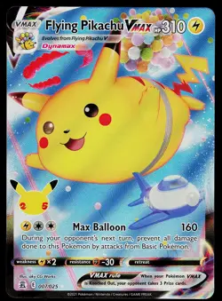 Pokemon Card - Flying Pikachu VMAX Celebrations 007/025 Ultra Rare - Image 1