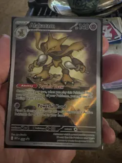 Alakazam Full Art 009 Mega Evolution Promo Holo Pokemon TCG Card - Image 1