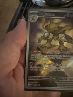 Alakazam Full Art 009 Mega Evolution Promo Holo Pokemon TCG Card - Image 3