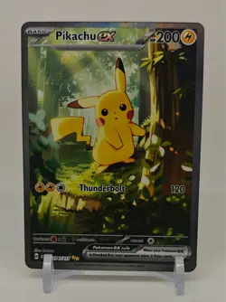 Pokemon Pikachu EX Ascended Heroes SIR Card #276/217 Pack Fresh - Image 1