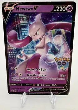Mewtwo V SWSH223 Sword & Shield Black Star Promo Holo Stamped Pokemon Card NM - Image 1