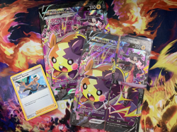 Pokemon TCG Marnie's Morpeko V-Union x4 Standard Card & Jumbo Card Crown Zenith - Image 1