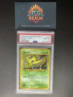 PSA 10 Celebi-Holo NEO 3 Promo 251 GEM MINT Japanese Graded Pokemon Card - Image 1