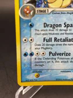 2005 GYARADOS 8/107 Reverse Holo Rare Stamped EX Deoxys Pokemon Card - Image 2