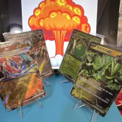 Pokemon EX 4 Card Lot - Greninja, Ursaluna, Sinistcha-Iron Thorns-Korean - Image 3