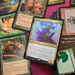 Camellia's *SQUIRRELS* Tribal BUDGET COMMANDER MAGIC DECK ALL 100 MTG Cards - Image 1