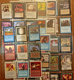 125 Vintage Magic The Gathering Card Lot. Alpha Beta Unlimited Revised R/U/C Yay - Image 1