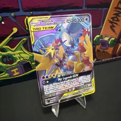 Moltres Zapdos Articuno GX Tag Team 66/68 Hidden Fates Full Art Pokemon Card - Image 2