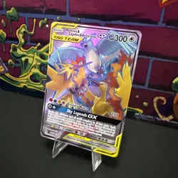 Moltres Zapdos Articuno GX Tag Team 66/68 Hidden Fates Full Art Pokemon Card - Image 3