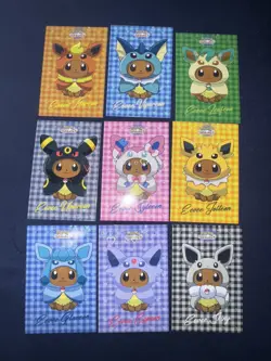 Eevee - Eeveelution Ponchos - Pokemon Let's Go Eevee Card Database Flannel Set - Image 1