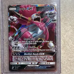 Pokemon Hoopa GX TCG Sun & Moon Team Up Holo Ultra Rare Card 96/181 NM Condition - Image 1