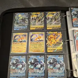 Pokemon TCG Holo Foil Card Lot Binder Darkrai V Inteleon Jolteon Charizard Pika… - Image 2