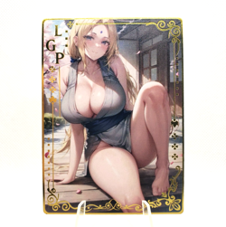 Goddess Story - Tsunade - Naruto - Gold Metal LGP Anime Waifu Card CCG - Image 1