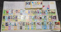 semi vintage pokemon card lot MP/DMG Holos and rares,c,un 200+ - Image 1