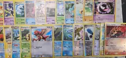 semi vintage pokemon card lot MP/DMG Holos and rares,c,un 200+ - Image 4