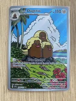 A. Dugtrio 208/191 - Illustration Rare Full Art - Pokemon Card - NM - 1¢ start - Image 1