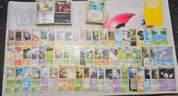 semi vintage pokemon card lot MP/DMG Holos and rares,c,un 200+ - Image 5