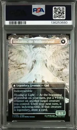 2025 MTG Final Fantasy EN Woodblock Borderless Foil VENAT HYDAELYN Psa 10 - Image 2