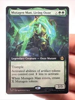 NM Extended Art Mutagen Man, Living Ooze, MTG, TMNT, Magic the Gathering, 273 - Image 2